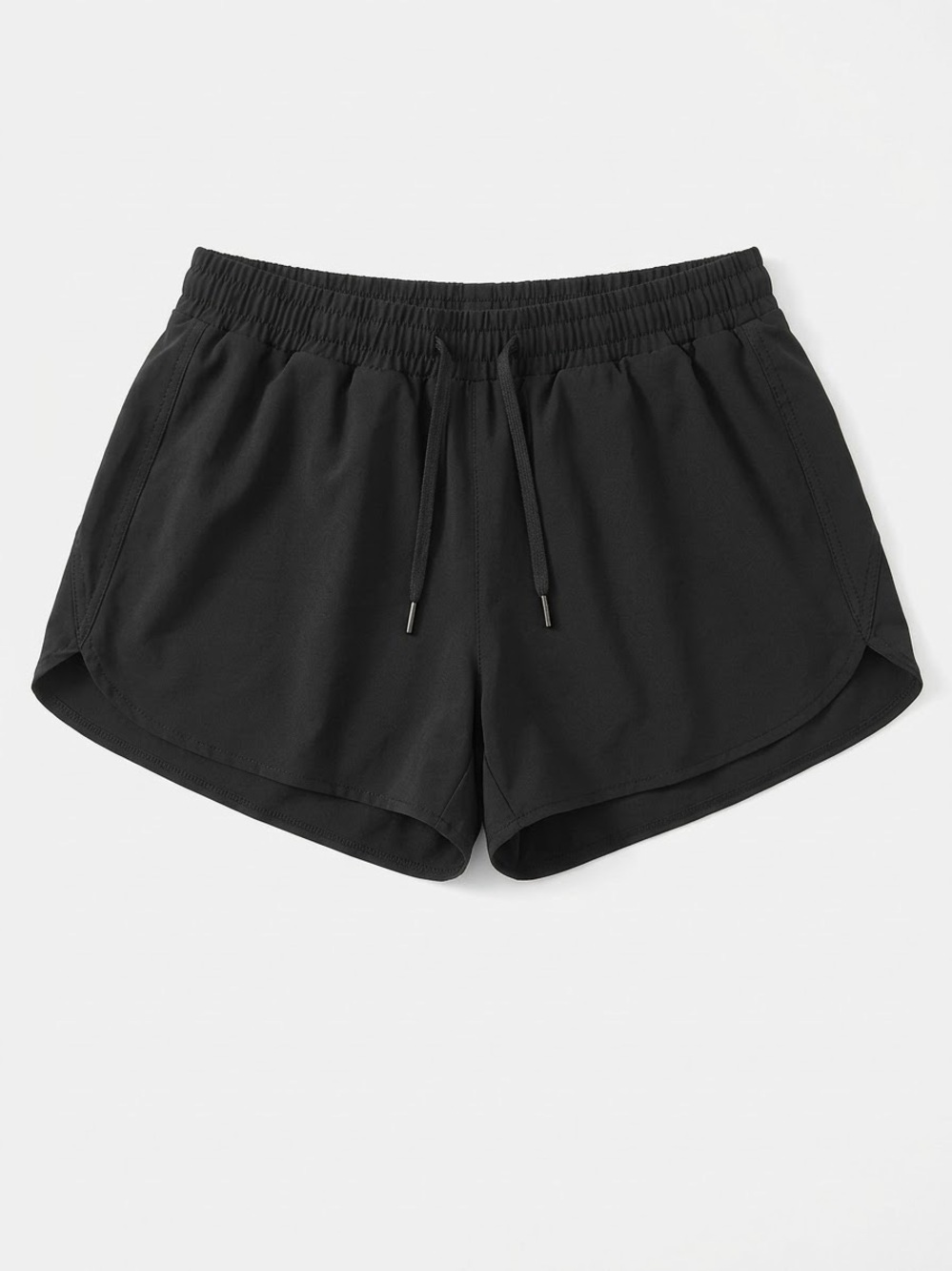 Athletic Works Black High-Rise Lined Running Shorts - Size L